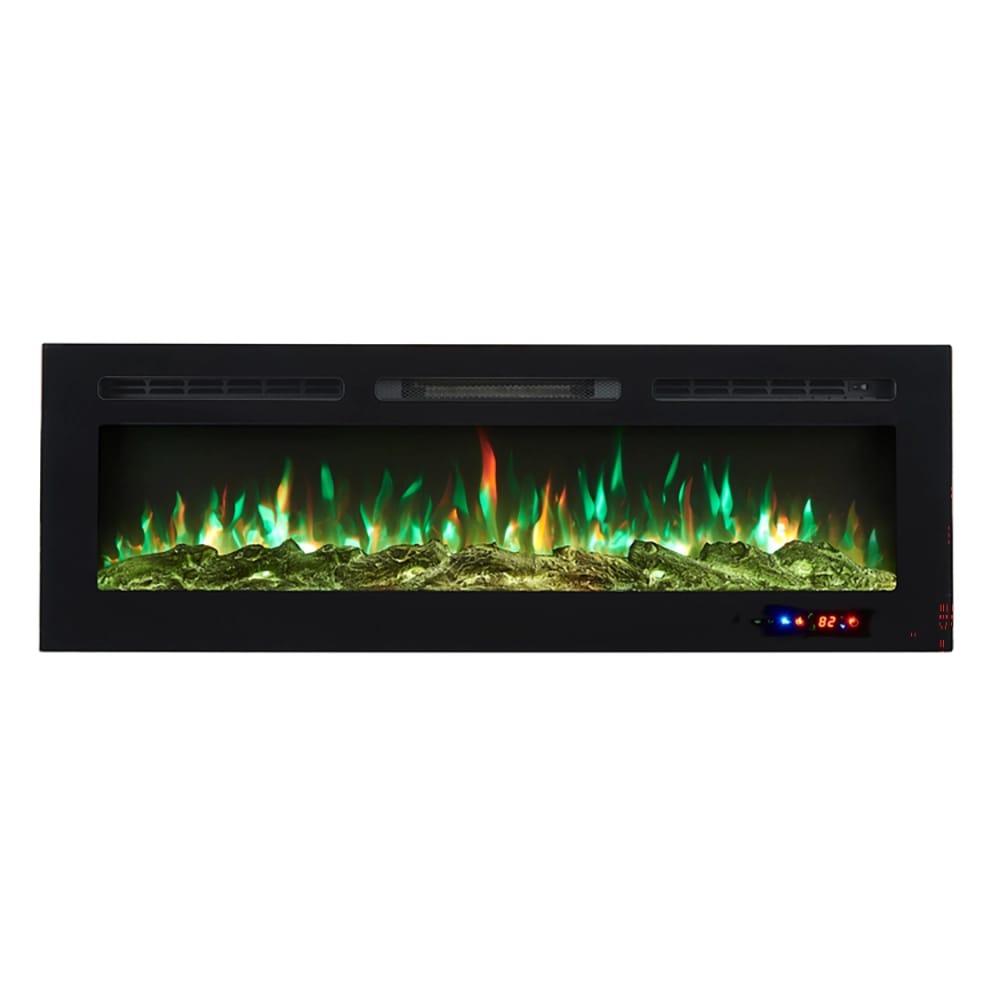 Naomi Home Kimball 60" Electric Fireplace, Black