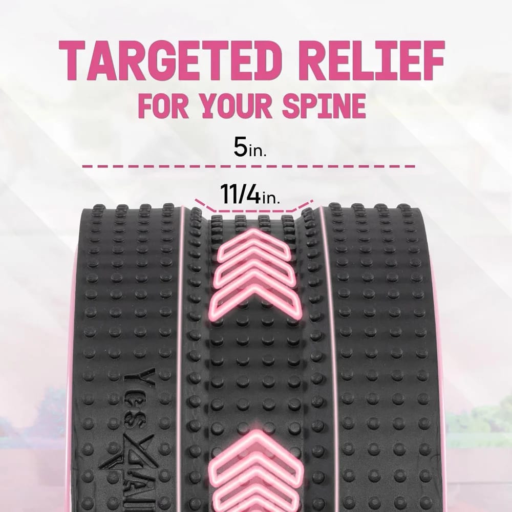 Yes4All Yoga Wheel Roller, Pink, 6"