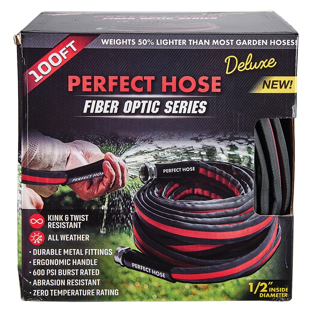 Perfect Hose Deluxe Fiber Optic Series Garden Hose, 100'