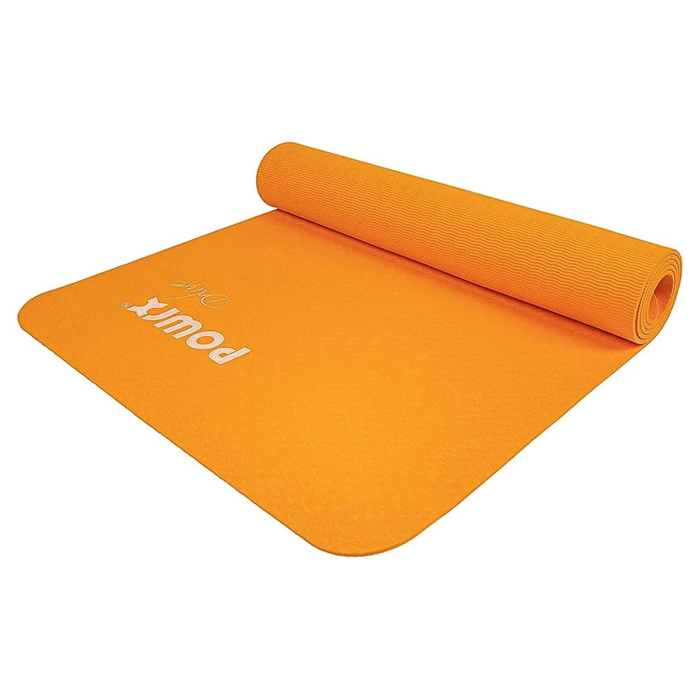 POWRX Yoga Mat with Bag, Mango