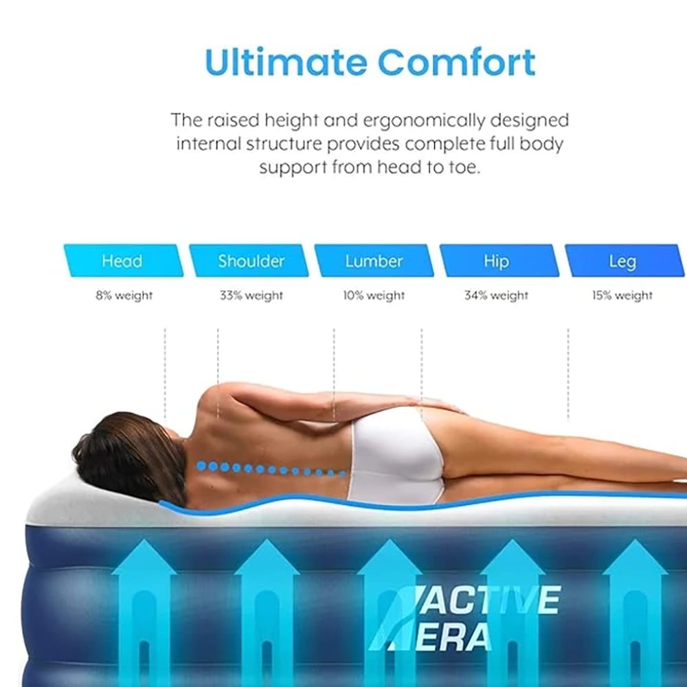 Active Era Premium 13" Self Inflating Air Mattress, Queen