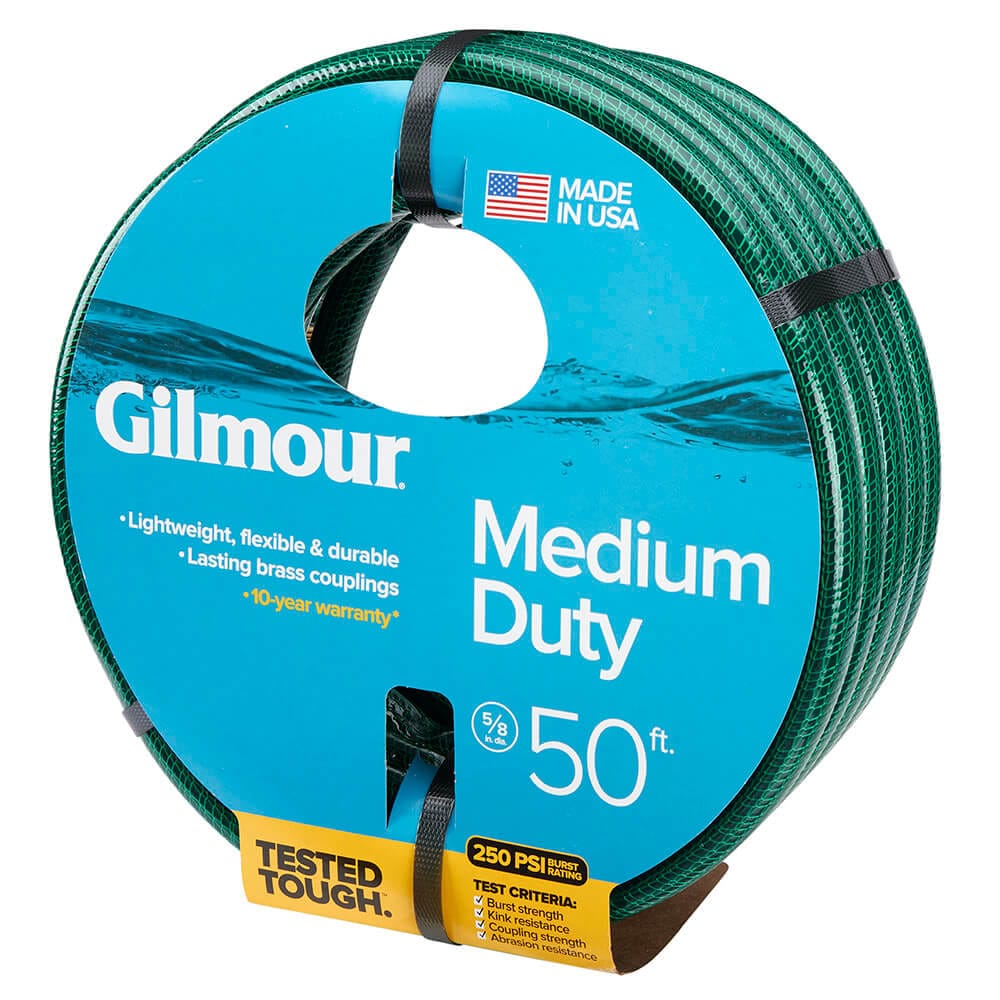 Gilmour 5/8" Medium-Duty Garden Hose, 50'