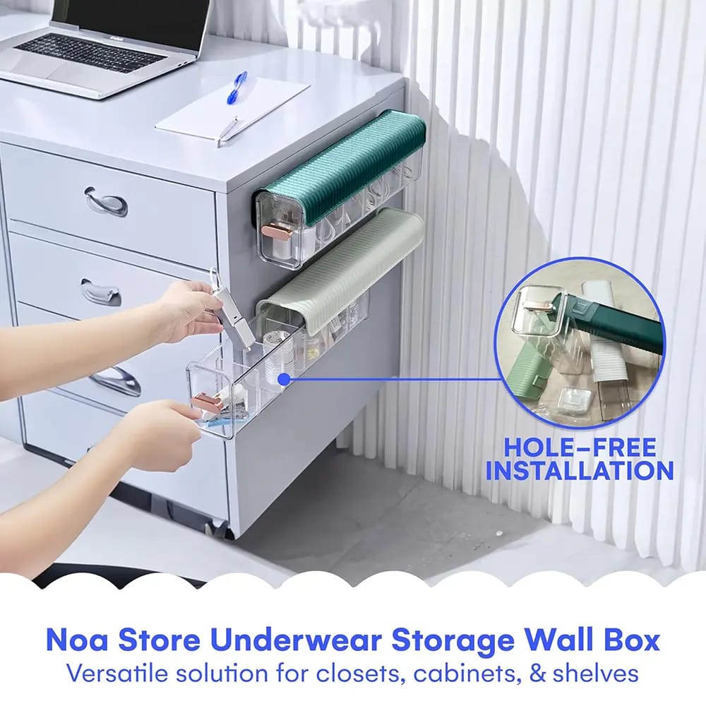 Noa Store Underwear Storage Wall Box, Set of 3