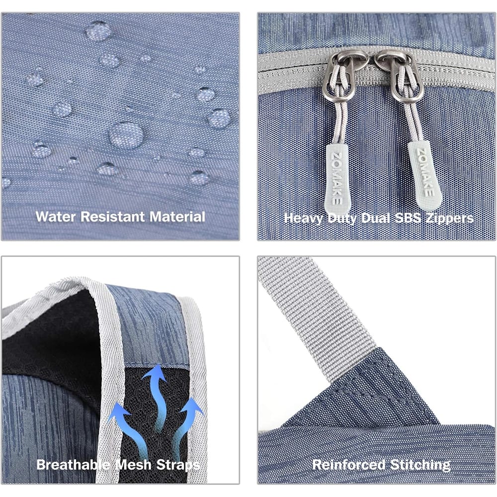 ZOMAKE Ultra Lightweight Packable Backpack, 18L, Navy