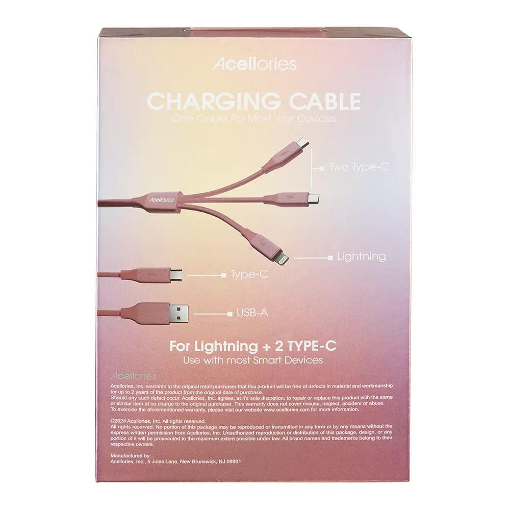 Acellories 4-In-1 Charging Cable