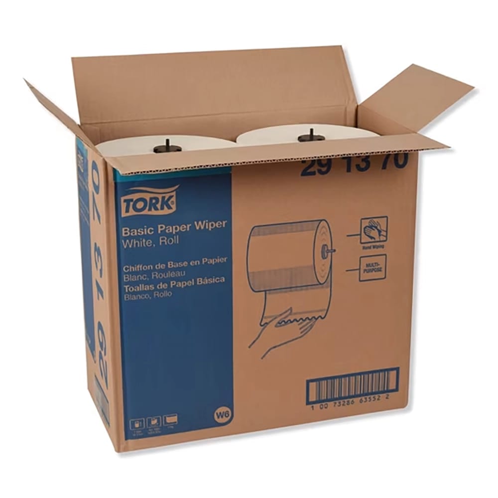 Tork Basic Paper Wiper Roll, 7.68" x 1150', 4 Pack