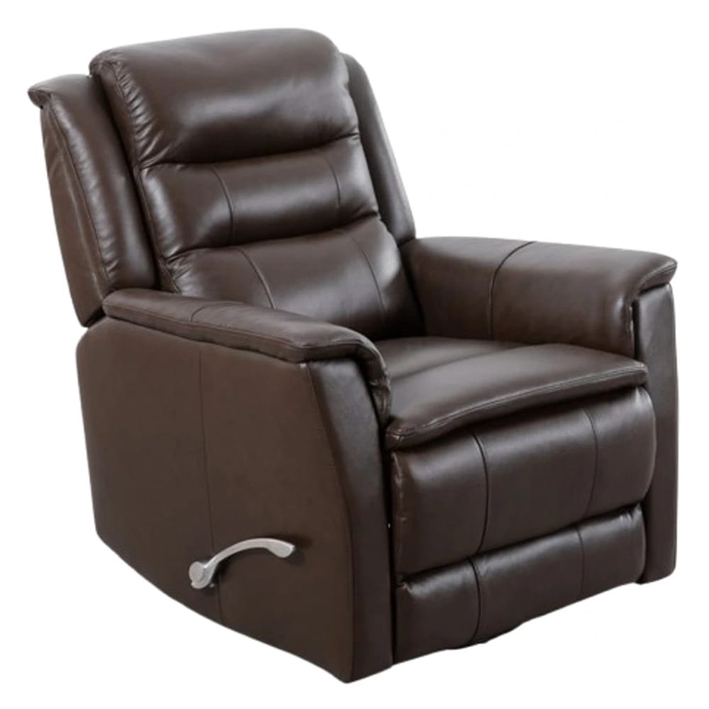 Madrid Leather Swivel Recliner, Madrid Chocolate