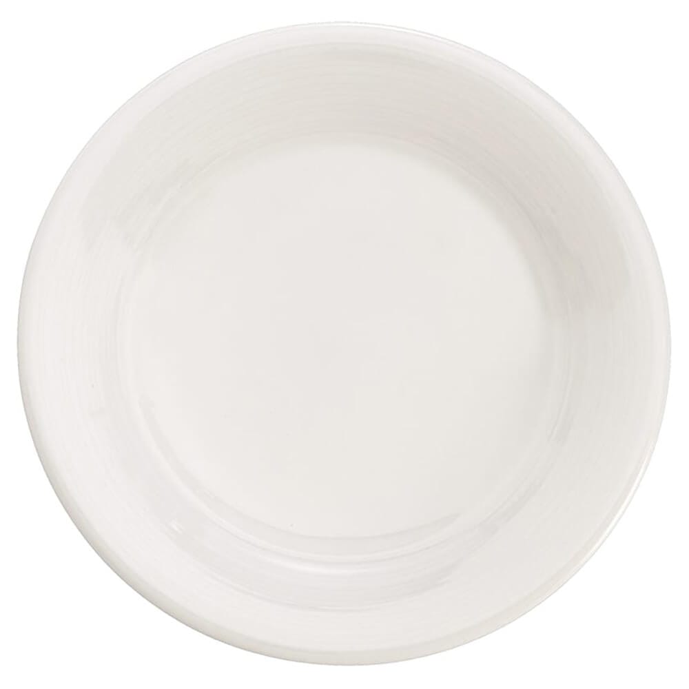 Oneida Bright White Porcelain Chord Tenor Flat Plate, 6.5