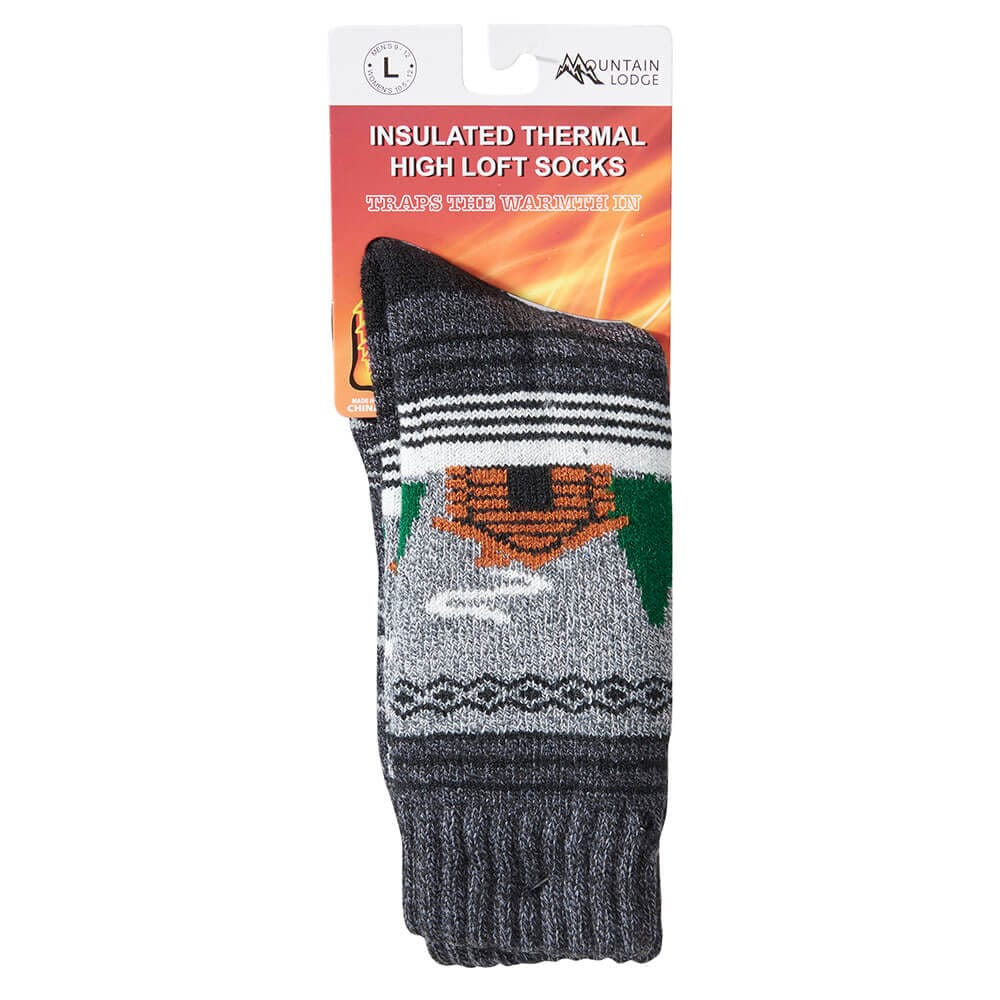 Mountain Lodge Men's Insulated Thermal High Loft Socks