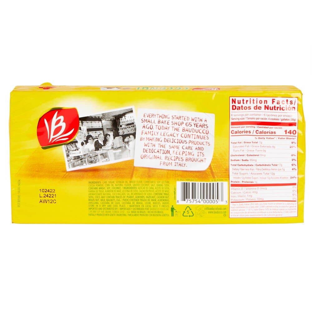 Bauducco Coconut Wafers, 5.82 oz