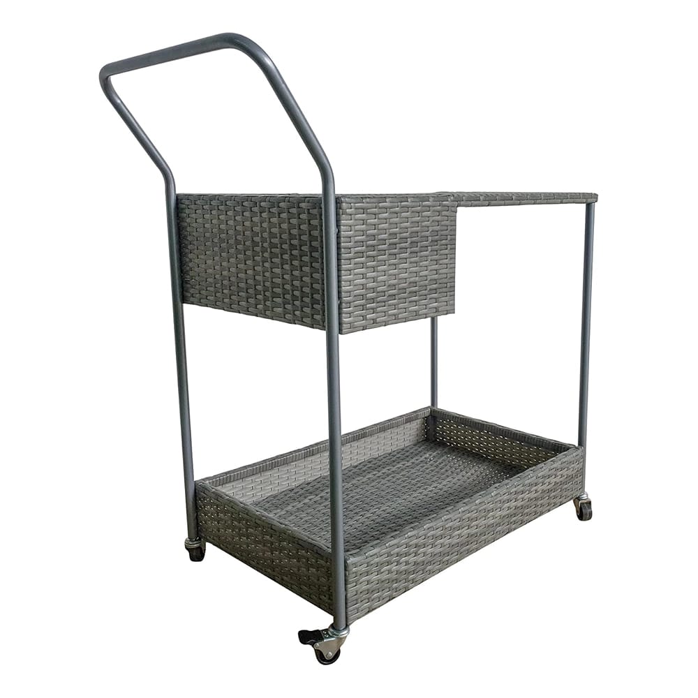 TK Classics Outdoor Resin Bar Cart, Gray