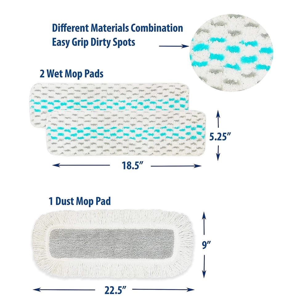 Simple Houseware Extendable Handle Microfiber Hardwood Floor Cleaning Mop
