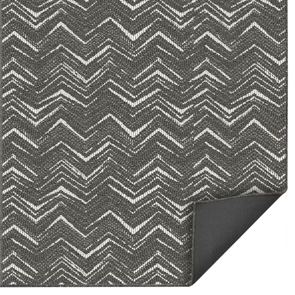 20.5"x32" Washable Accent Rug with Non-Skid Back, Charcoal