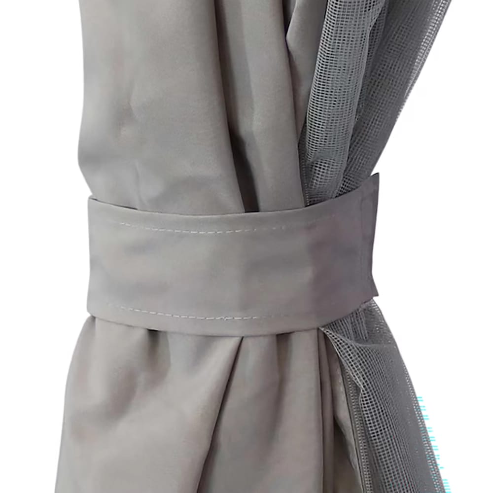 Sunnydaze 10' x 13' Soft Top Patio Gazebo with Screens and Privacy Walls, Gray