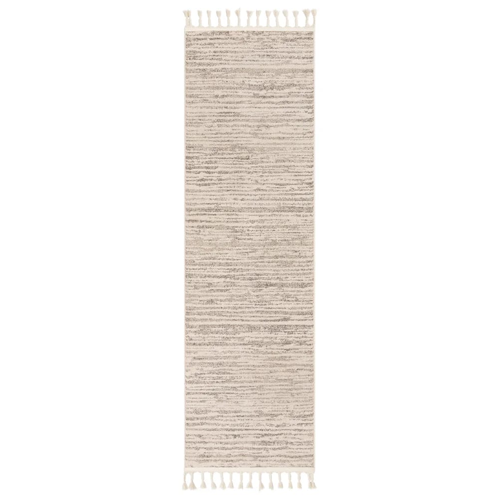 Well Woven Loop-De-Loop Turin 2'3"x7'3" Modern Area Rug Runner, Beige