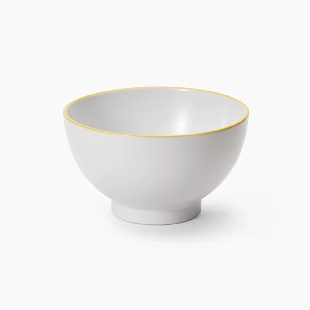 Leeway Bowl, Yellow Stripe, Set of 4