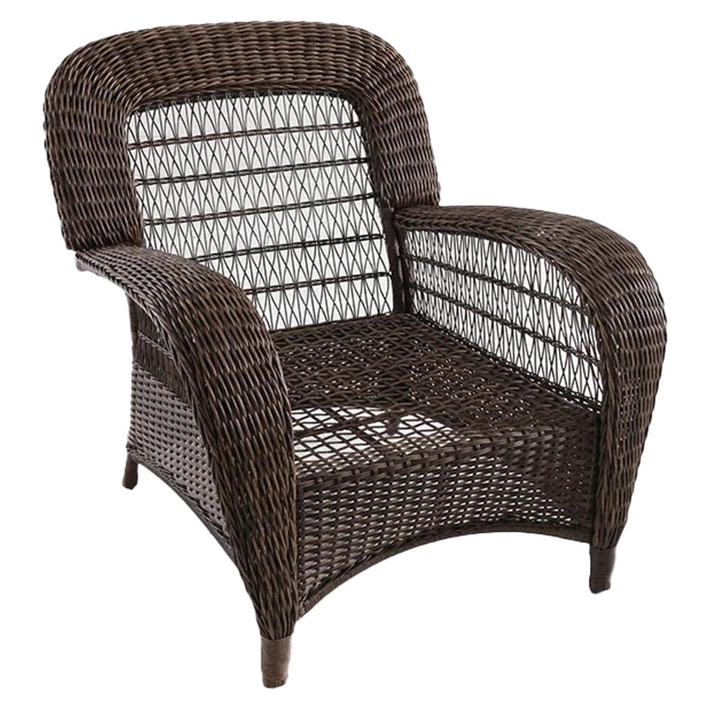 Hampton Bay Beacon Park Outdoor Patio Chair, Brown