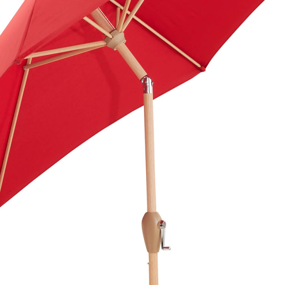 9' Market Umbrella with Crank & Tilt, Red