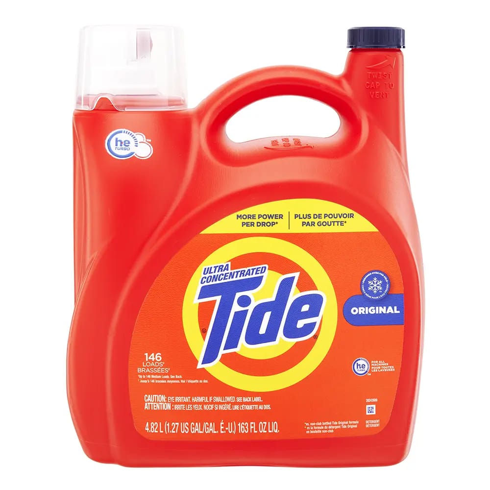 Tide Ultra Concentrated Original Laundry Detergent, 163 oz