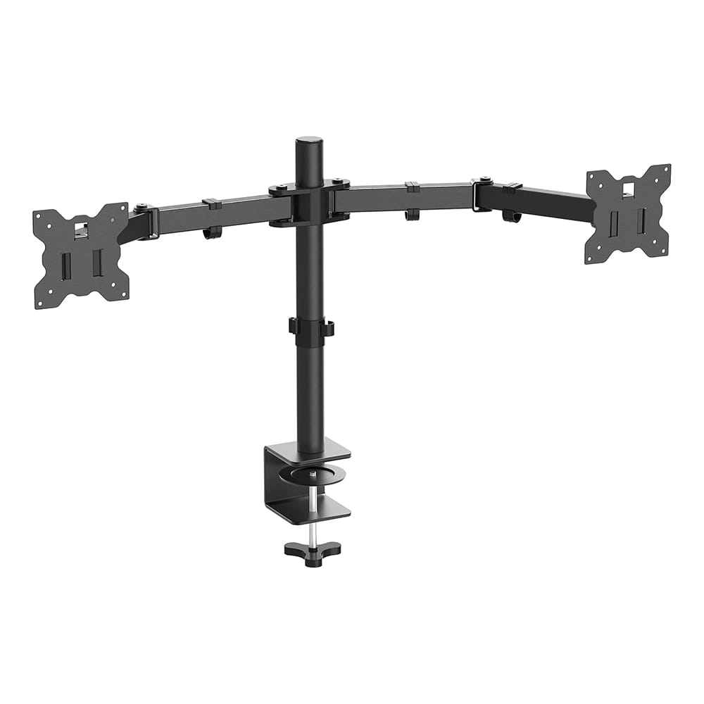SHW Fully Adjustable Dual Monitor Desk Mount