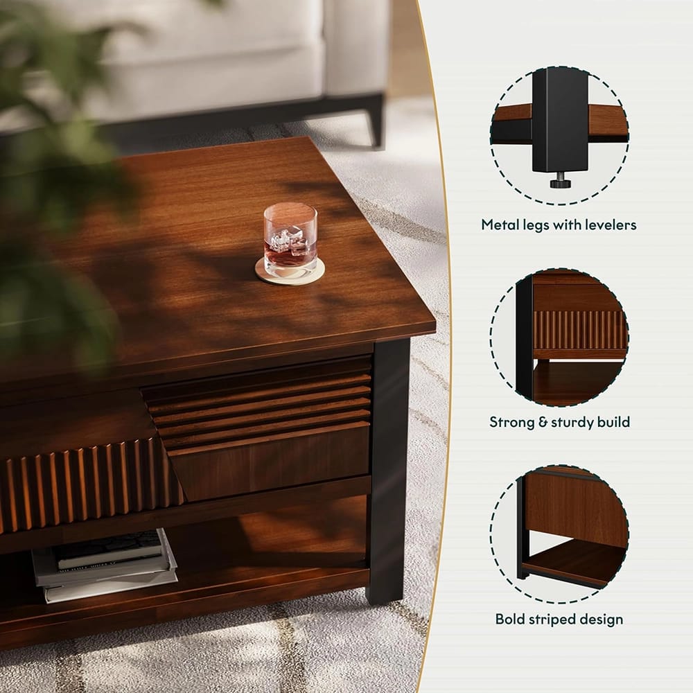 Bme Trapeze Coffee Table, Walnut