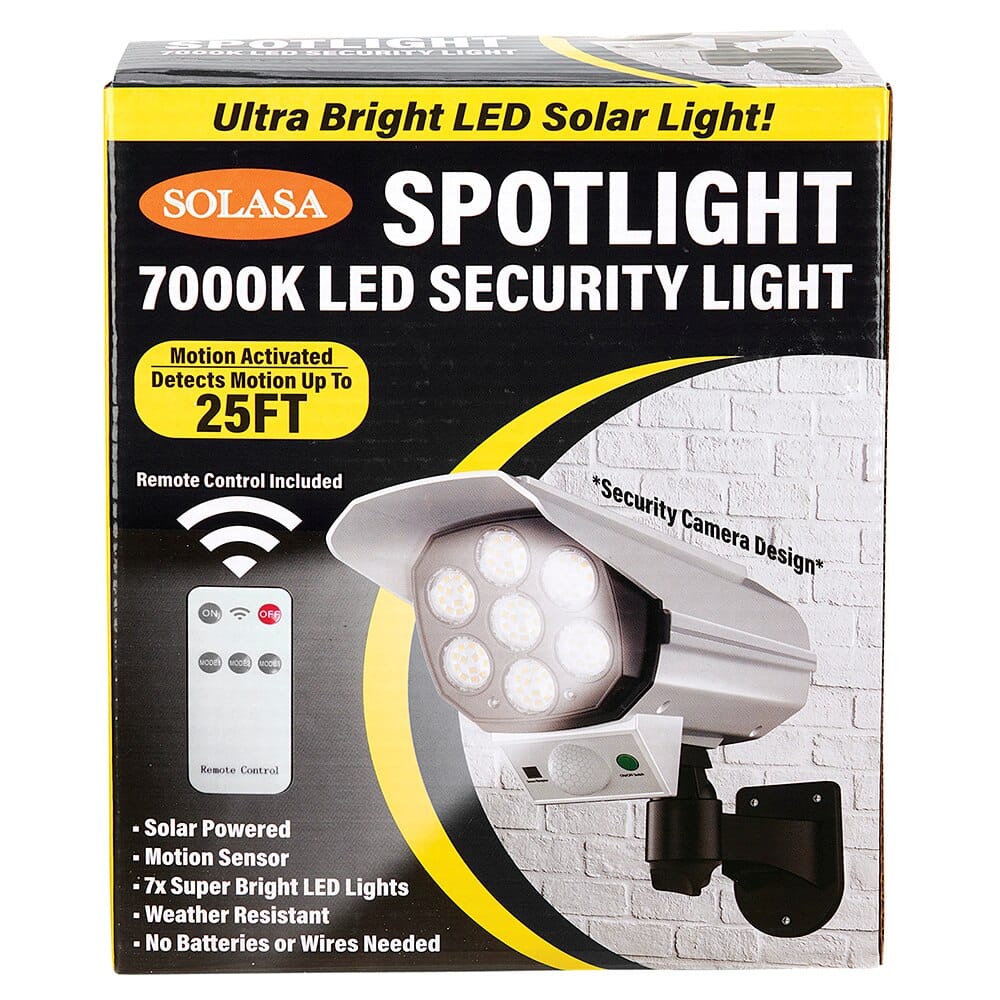 Solasa Spotlight 7000K LED Security Light with Remote Control