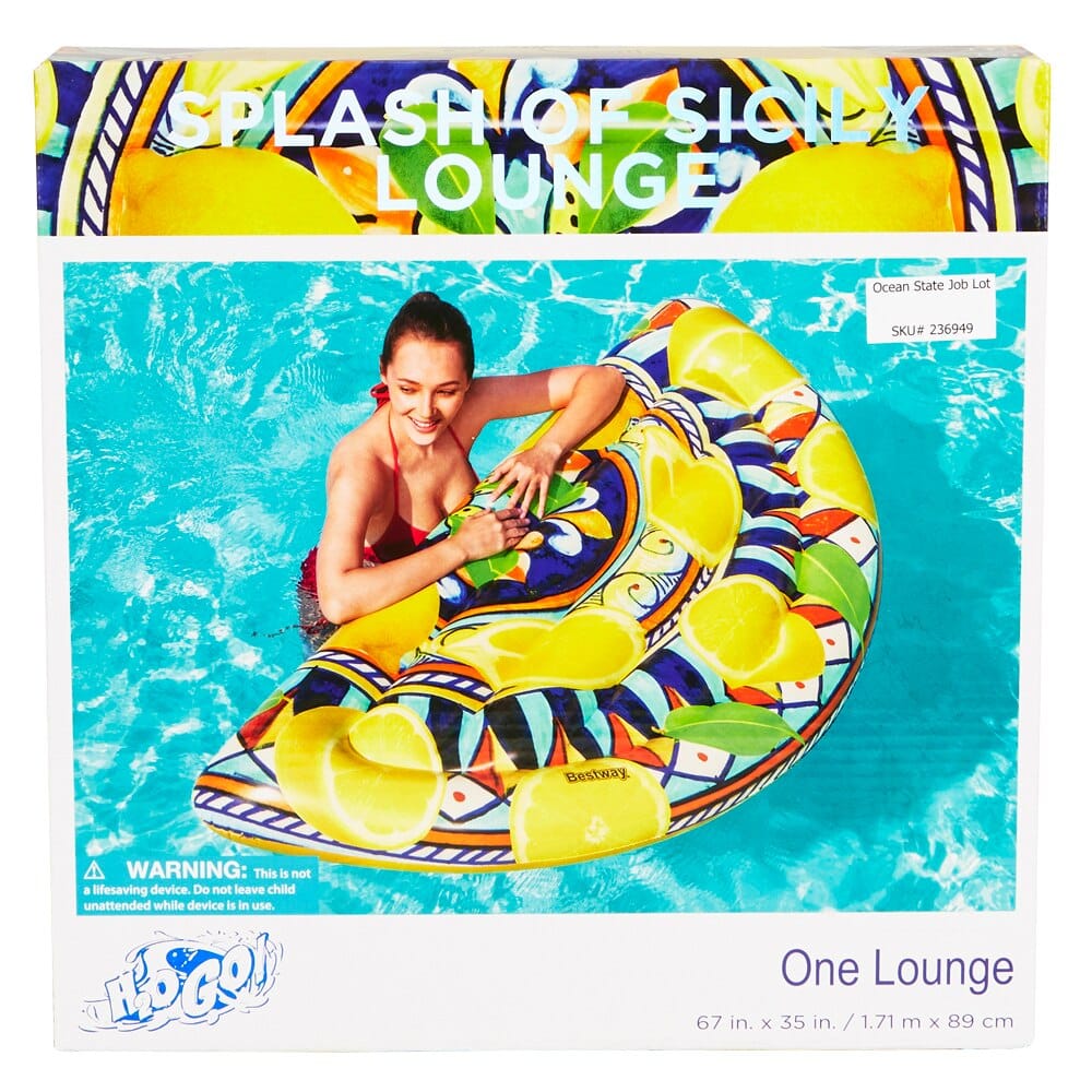 Bestway H2OGO! Splash of Sicily Lounge Float, 67"