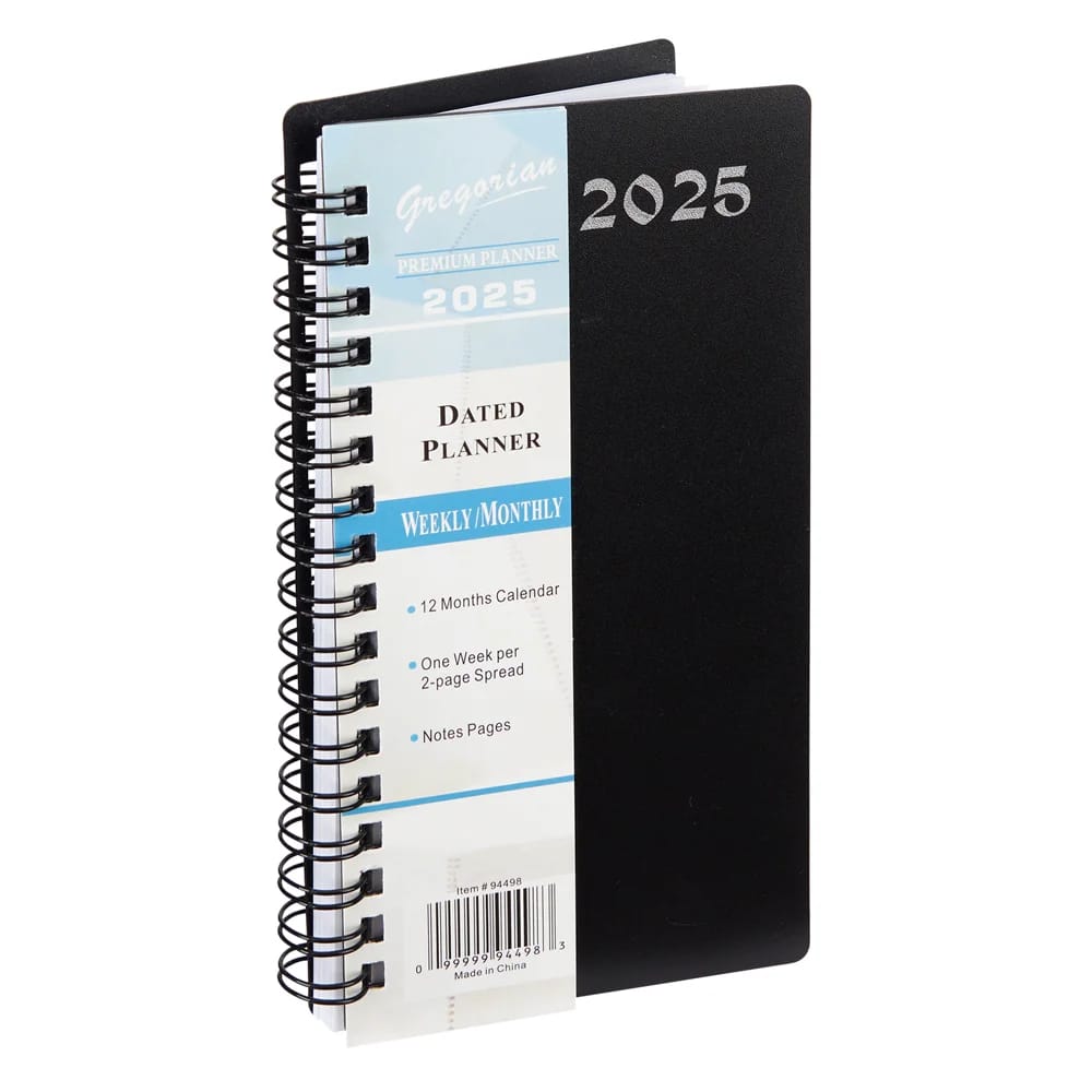 2025 Gregorian Premium Weekly/Monthly Dated Planner, 6"