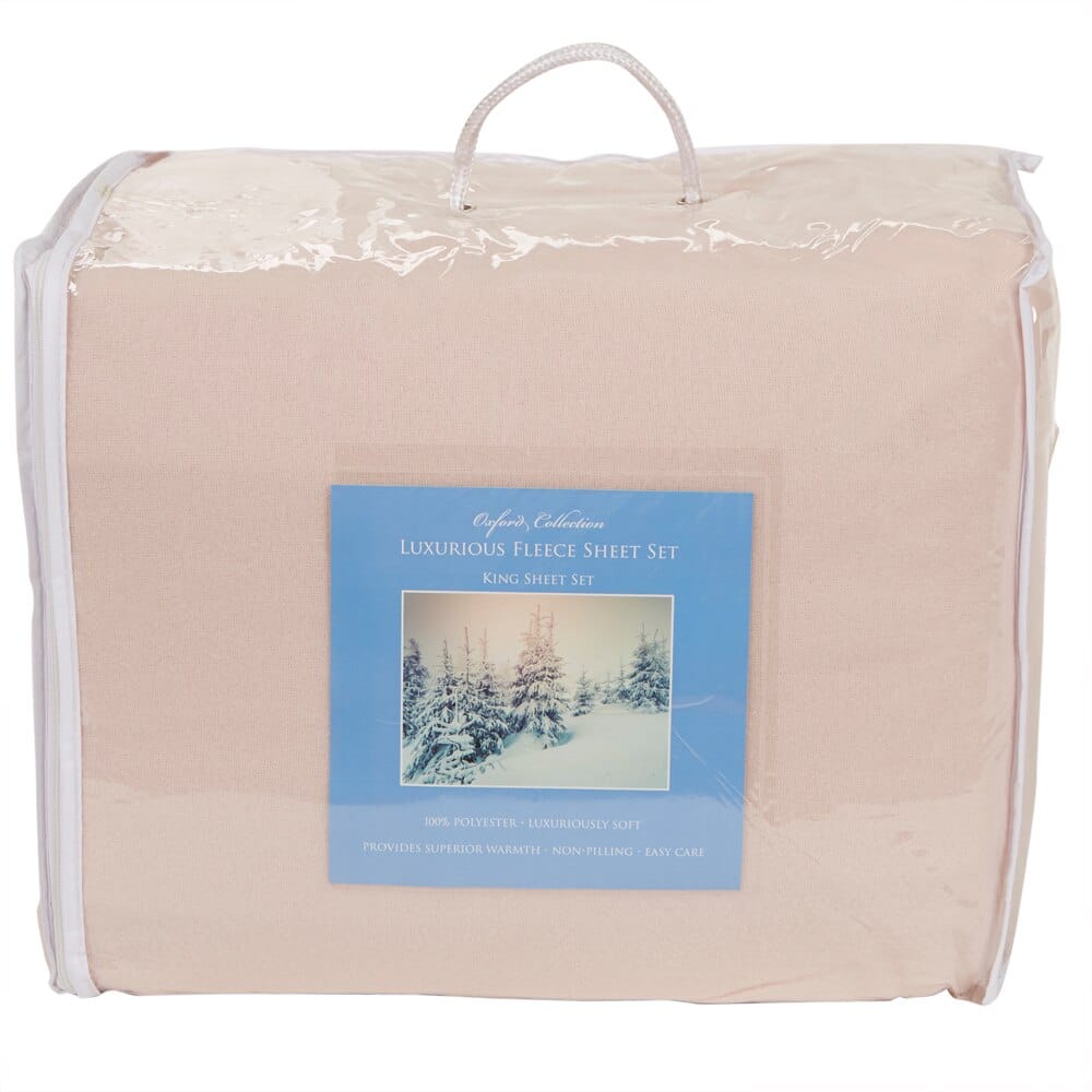 Soft Home Premium Fleece King Sheet Set, 4-Piece
