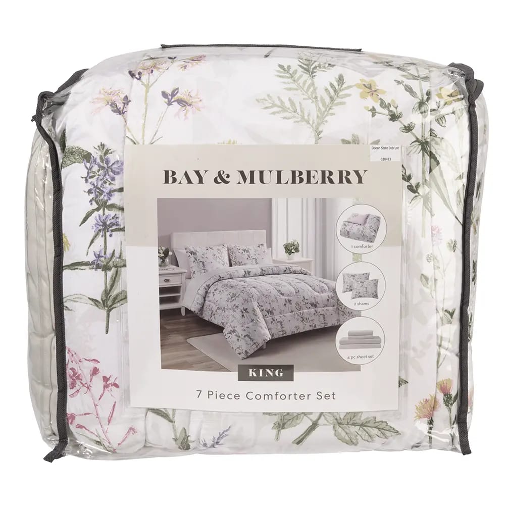 Bay & Mulberry 7-Piece King Comforter Set