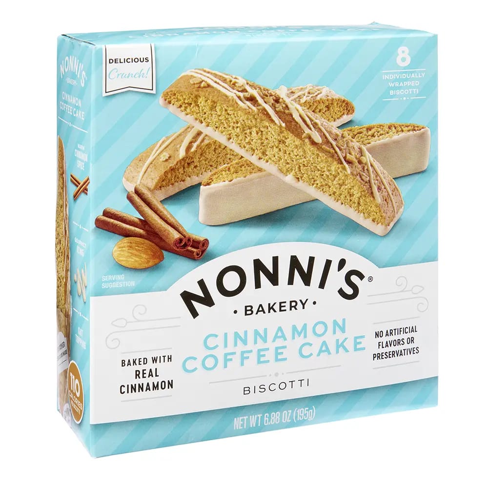Nonni's Cinnamon Coffee Cake Biscotti, 8 pk, 6.88 oz