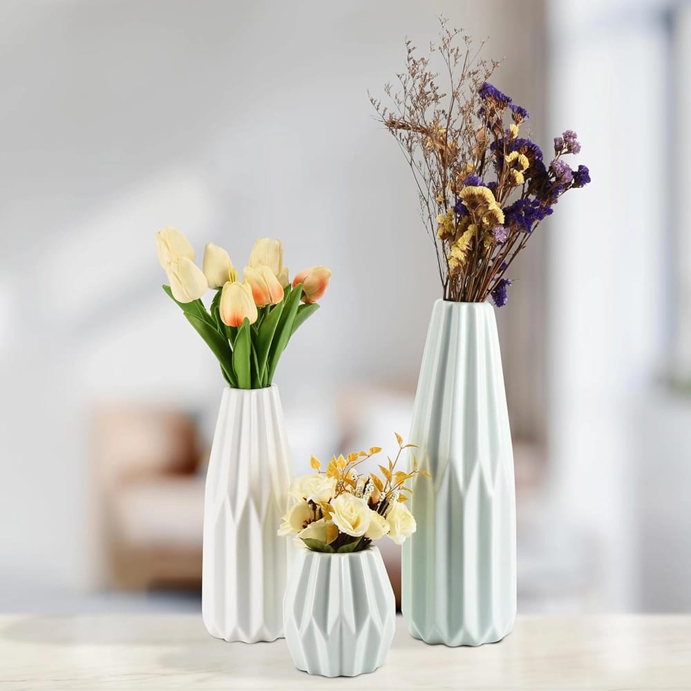 Modern Ceramic Vases, Set of 3