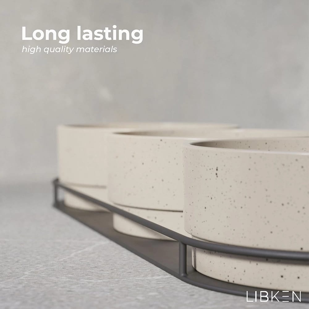 Dip Serving Tray, Black/Beige
