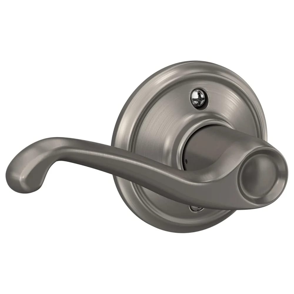 Schlage Flair Left-Handed Dummy Door Lever, Satin Nickel