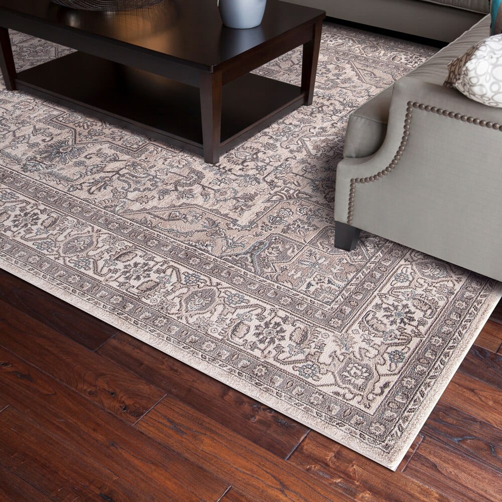 Bellevue Area Rug, 7'10" x 10'10", Heriz Ivory