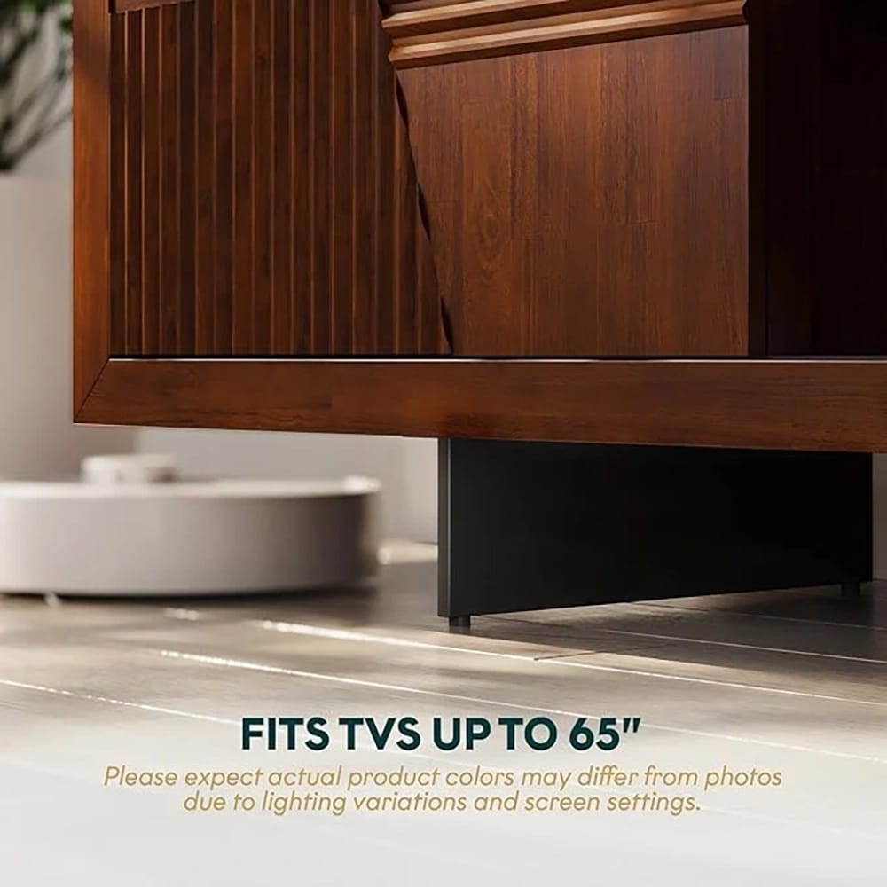 Bme Trapeze Living Room TV Stand, Walnut