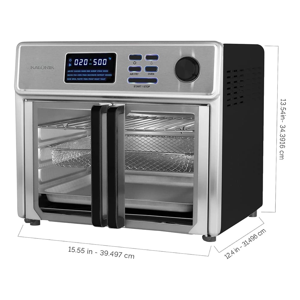 Kalorik 26-Quart Capacity 10-in-1 Stainless Steel Air Fryer Oven, 1700 Watts