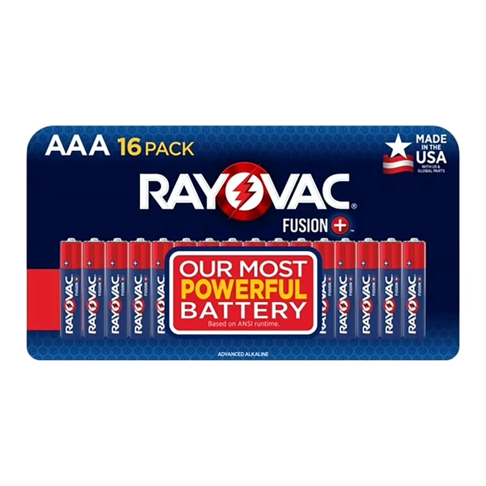 Rayovac Fusion AAA Batteries, 16 pk.