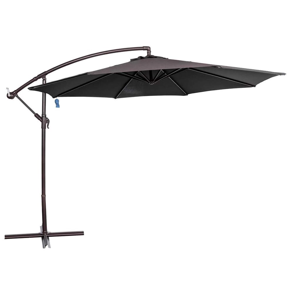 Island Umbrella Captiva 10' Octagon Cantilever Umbrella, Black