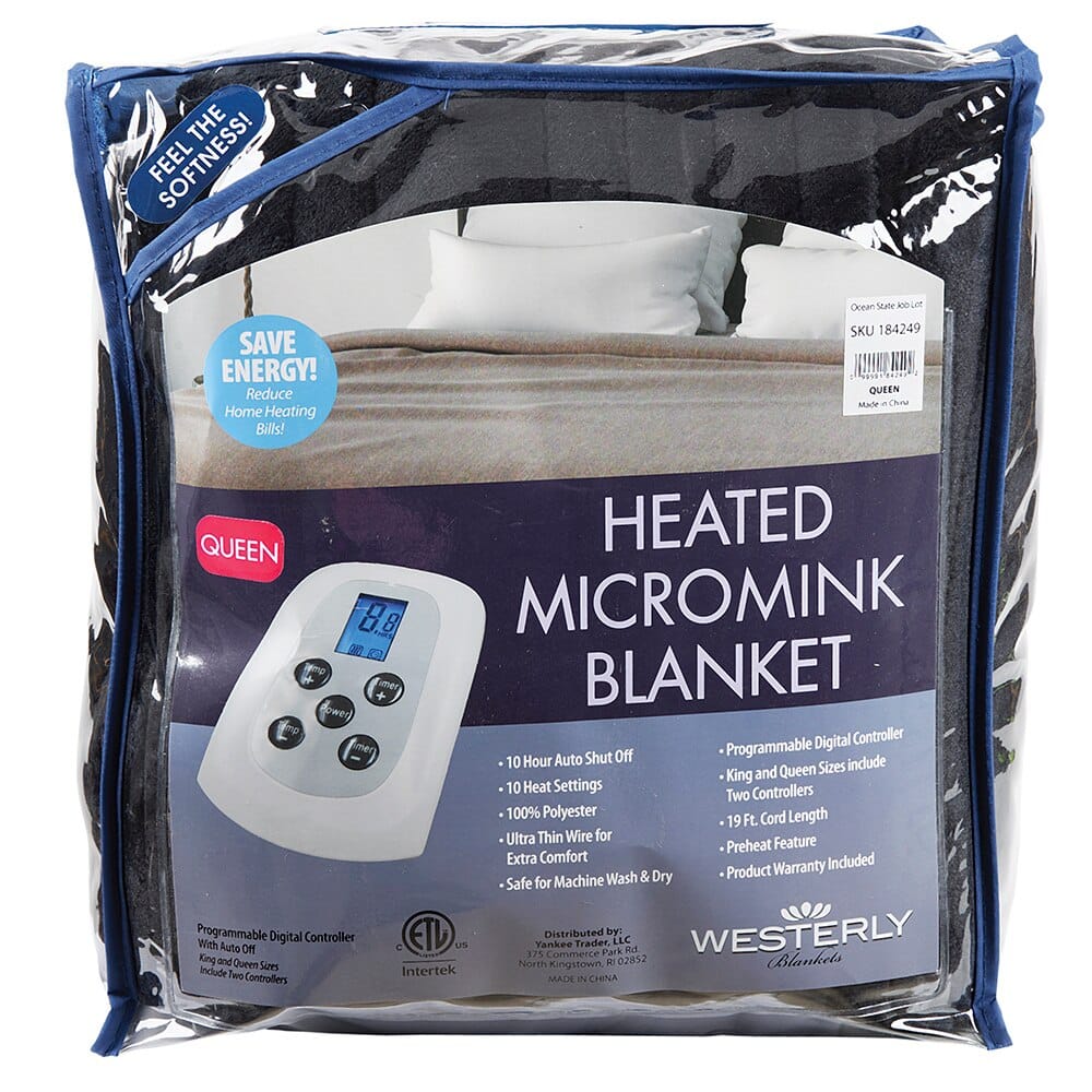 Westerly Queen Micromink Heated Blanket