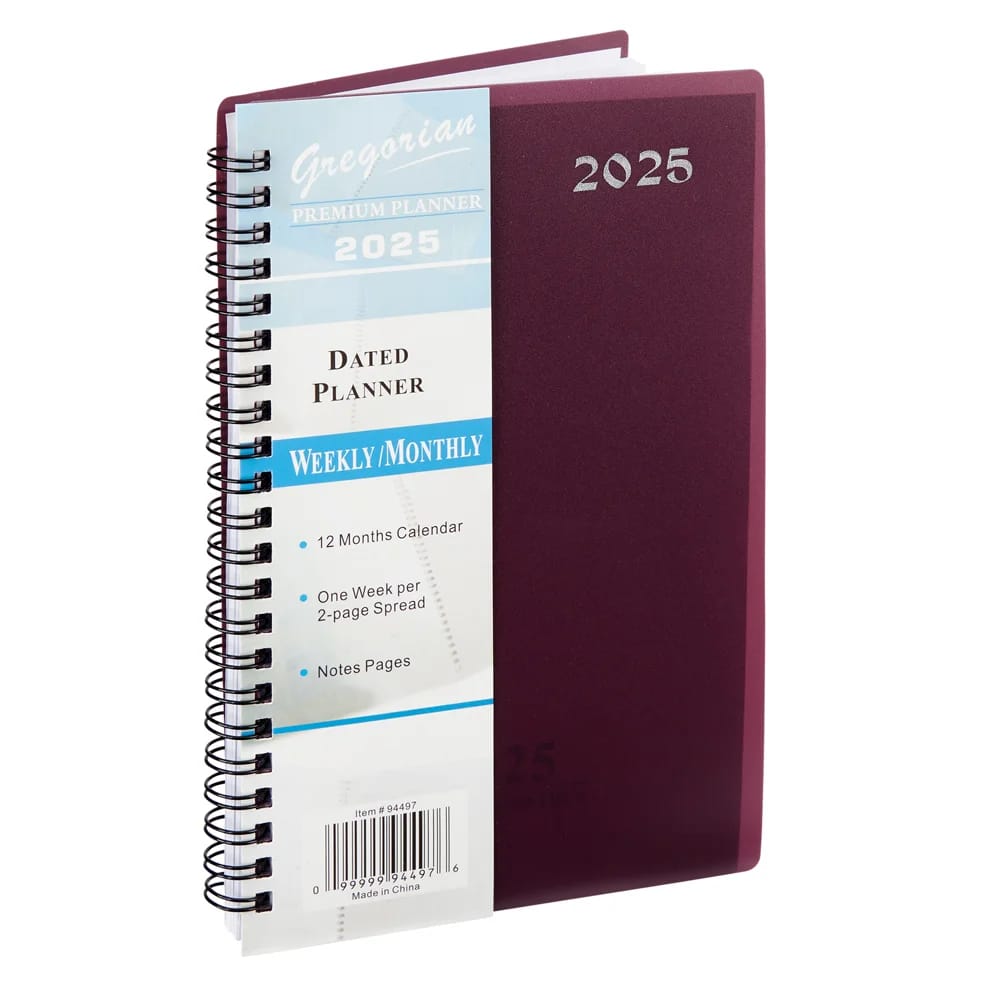 2025 Gregorian Premium Weekly/Monthly Planner, 8"