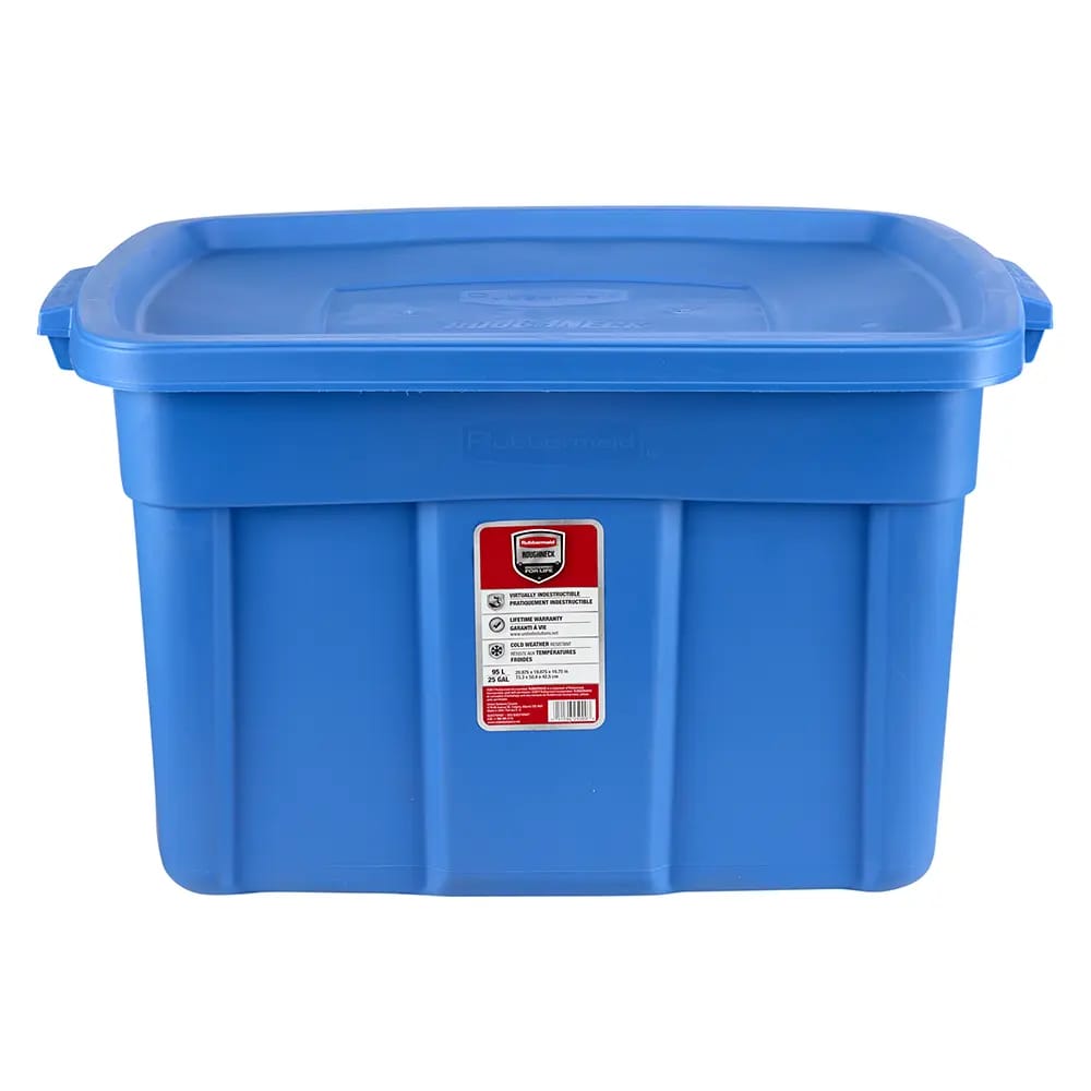 Rubberneck Storage Tote, Blue, 25 Gal