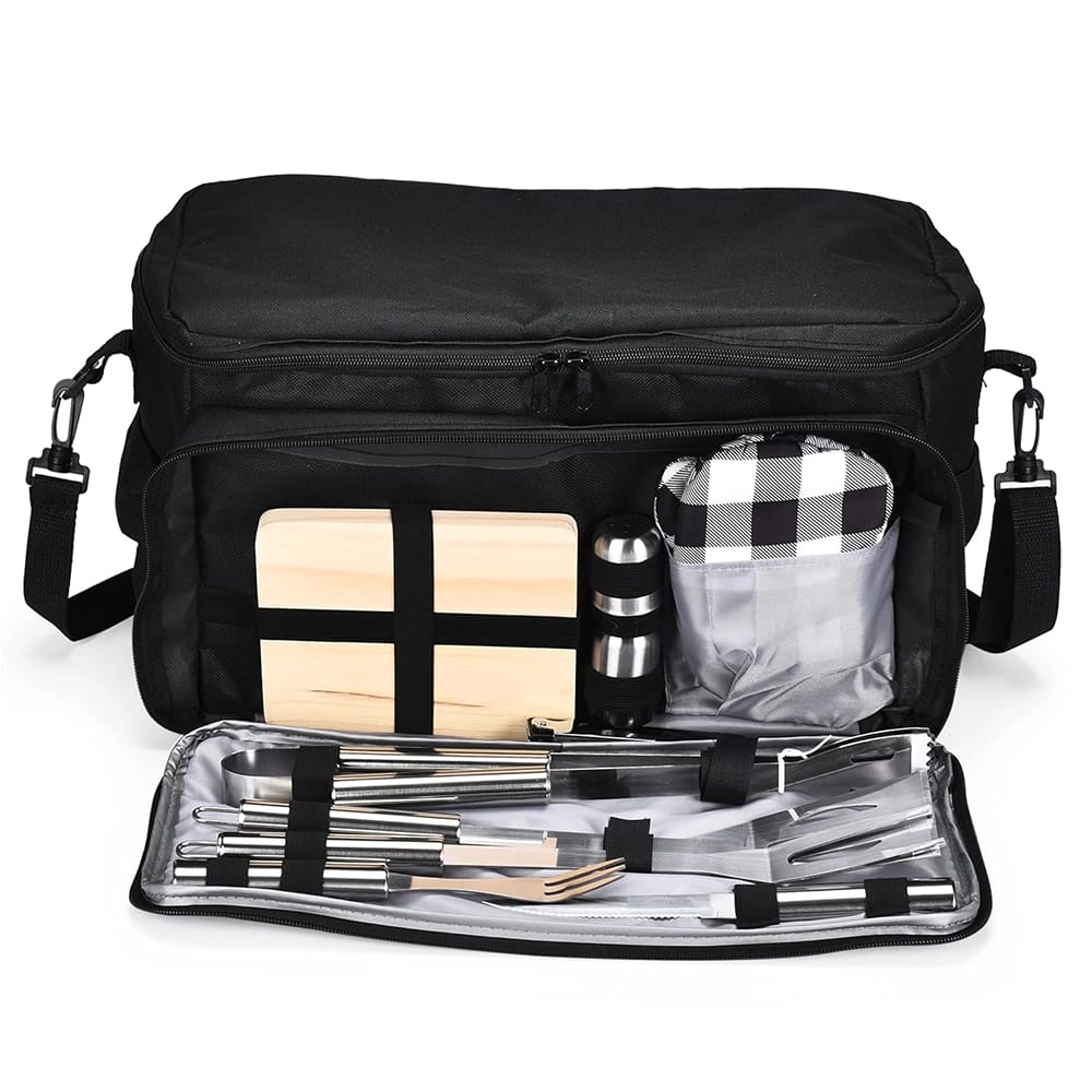 Grippi Sports 11-Piece BBQ Grill Set with Case