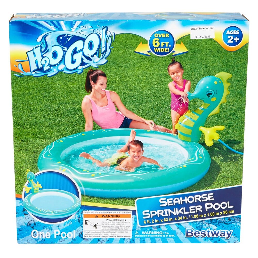 Bestway H2OGO! Inflatable Seahorse Sprinkler Pool