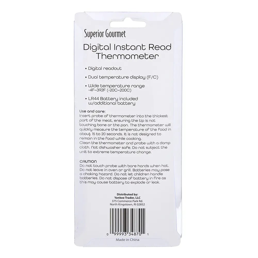 Superior Gourmet Digital Instant Read Thermometer