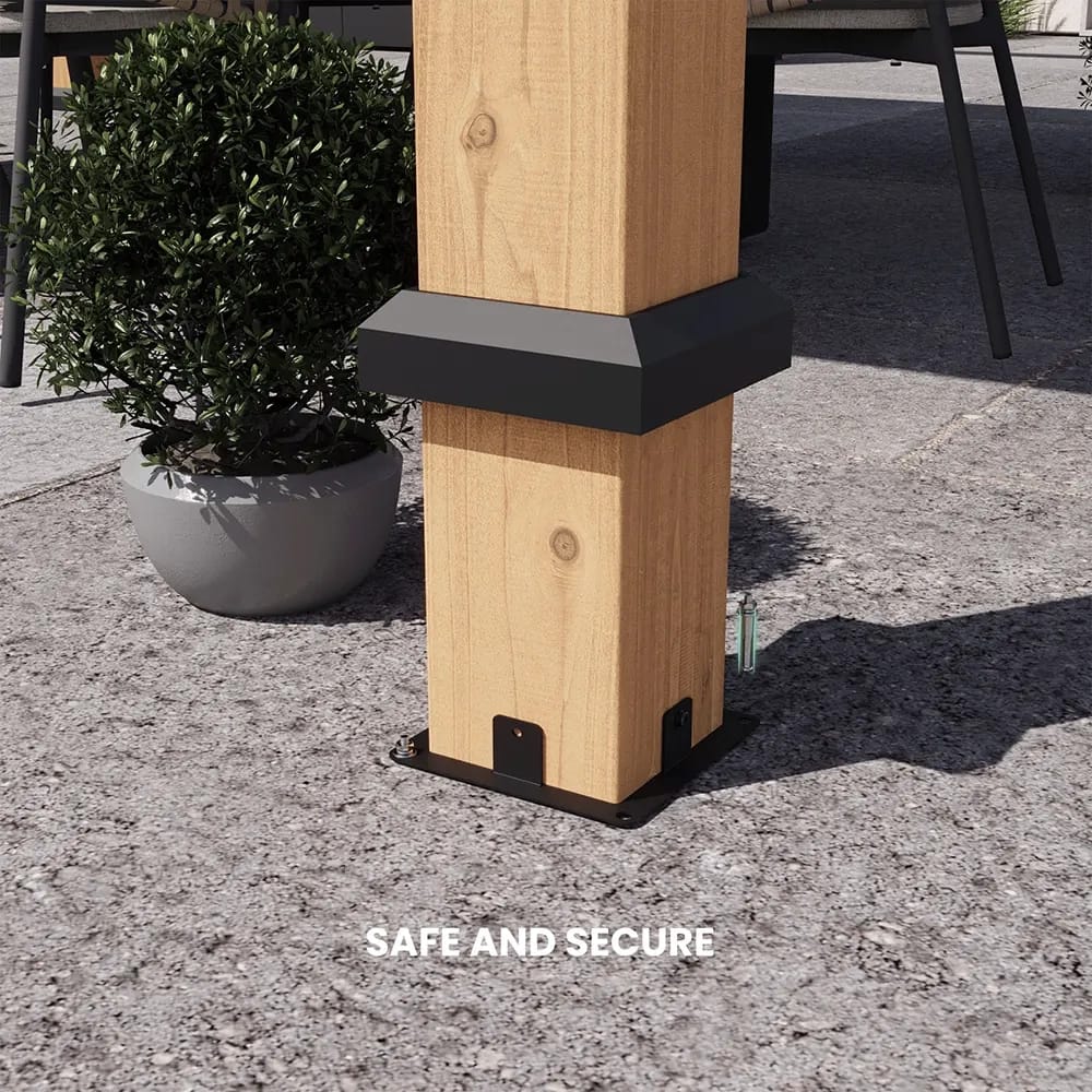 Rockport 11' x 11' Cedar Wood Hard Top Gazebo