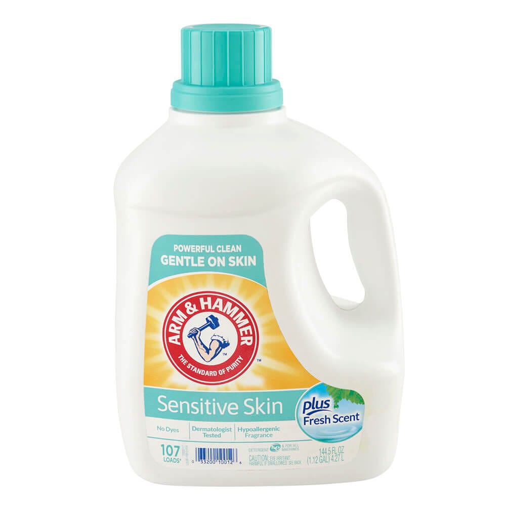 Arm & Hammer Sensitive Skin Plus Fresh Scent Laundry Detergent, 144.5 oz