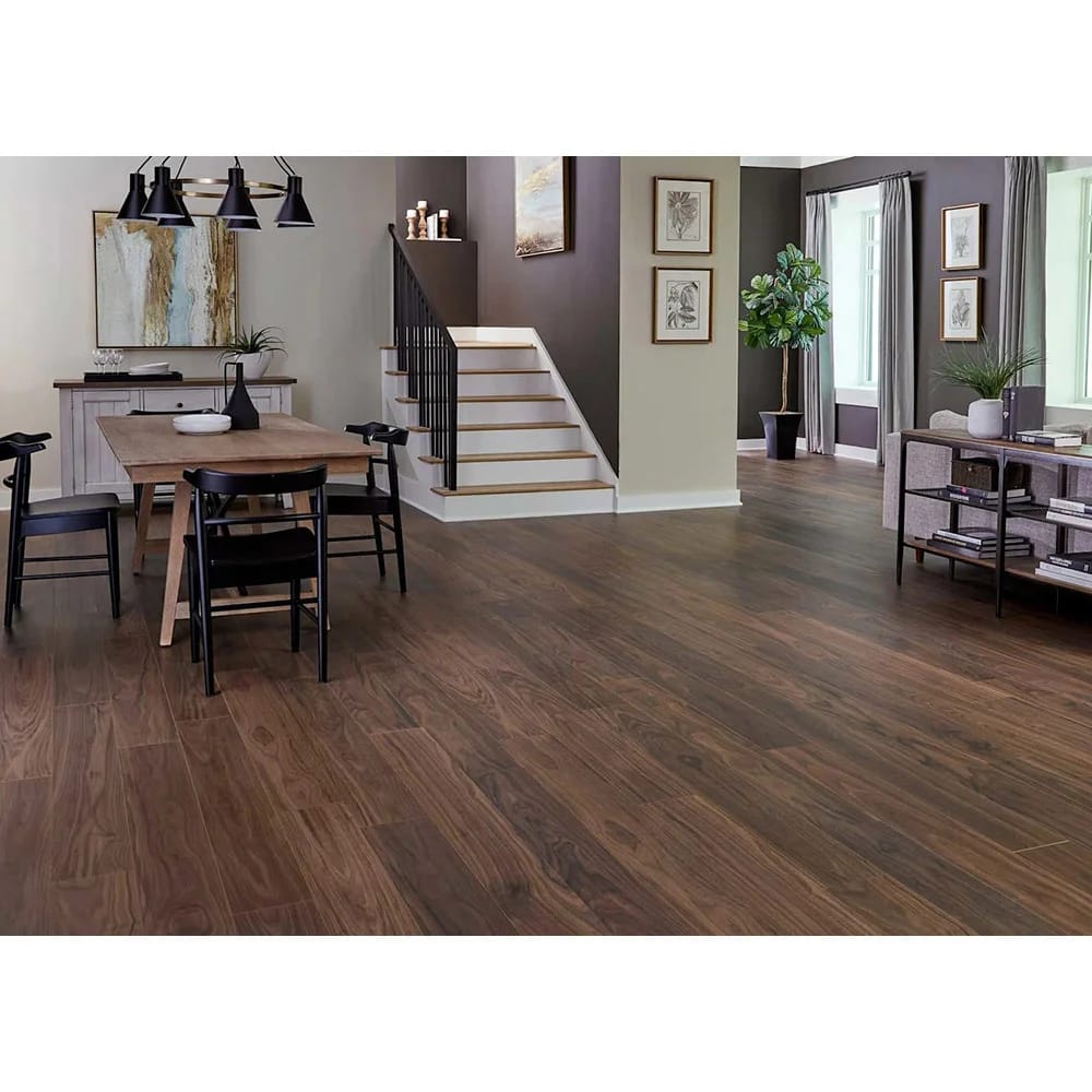 Duravana 8mm Willow Bend Walnut Waterproof Hybrid Resilient Flooring, Brown, 22.1 sq. ft. ($3.39/ sq. ft.)