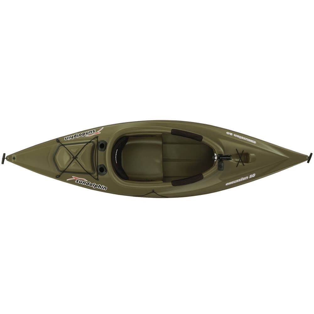 Sun Dolphin Excursion 10' Sit-In Fishing Kayak, Olive Green