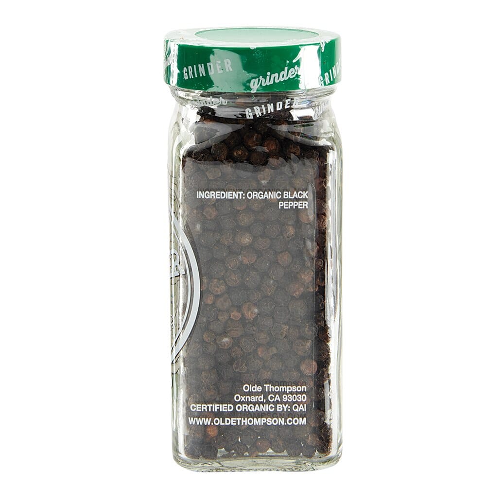 Olde Thompson Organic Whole Black Pepper, 1.76 oz